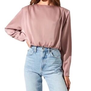 NWT Revolve ASTR the label silky blouse